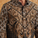 Sitiagung - Mandalas Premium Men's Long Sleeve Batik Shirt - Mandalas