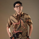 Skorel - Mandalas Kemeja Batik Pria Premium Lengan Pendek - Mandalas