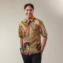 Skorel - Mandalas Premium Men's Short Sleeve Batik Shirt - Mandalas