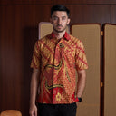 Skorojo - Mandalas Kemeja Batik Pria Premium Lengan Pendek - Mandalas