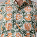 Swani - Mandalas Premium Men's Short Sleeve Batik Shirt - Mandalas