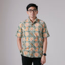 Swani - Mandalas Premium Men's Short Sleeve Batik Shirt - Mandalas