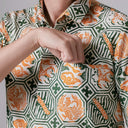 Swani - Mandalas Premium Men's Short Sleeve Batik Shirt - Mandalas