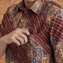Tangarun - Mandalas Kemeja Batik Pria Premium Lengan Pendek - Mandalas