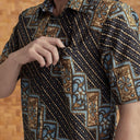 Tangkasa - Mandalas Kemeja Batik Pria Premium Lengan Pendek - Mandalas
