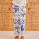 Tarublu - Mandalas Women's Premium Batik Pleated Skirt - Mandalas