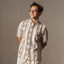 Tenun - Mandalas Kemeja Batik Pria Premium Lengan Pendek - Mandalas