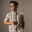 Tenun - Mandalas Kemeja Batik Pria Premium Lengan Pendek - Mandalas