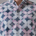 Terazo - Mandalas Premium Men's Short Sleeve Batik Shirt - Mandalas