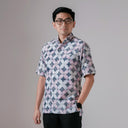 Terazo - Mandalas Premium Men's Short Sleeve Batik Shirt - Mandalas