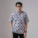 Terazo - Mandalas Premium Men's Short Sleeve Batik Shirt - Mandalas