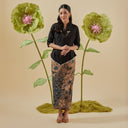 Thea Black - Mandalas Women's Kebaya Top - Mandalas