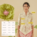 Thea Lengan Pendek - Mandalas Atasan Kebaya Wanita Outer Organza Bordir Modern - Mandalas