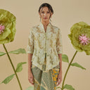 Thea Lengan Pendek - Mandalas Atasan Kebaya Wanita Outer Organza Bordir Modern - Mandalas