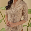 Thea Lengan Pendek - Mandalas Atasan Kebaya Wanita Outer Organza Bordir Modern - Mandalas