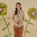 Thea Lengan Pendek - Mandalas Atasan Kebaya Wanita Outer Organza Bordir Modern - Mandalas