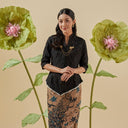 Thea Lengan Pendek - Mandalas Atasan Kebaya Wanita Outer Organza Bordir Modern - Mandalas