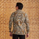 Tirawan - Mandalas Premium Men's Long Sleeve Batik Shirt - Mandalas