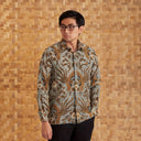 Tirawan - Mandalas Premium Men's Long Sleeve Batik Shirt - Mandalas