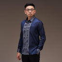 Tirtamaya - Mandalas Kemeja Tenun Pria Songket Handmade Lengan Panjang Premium - Mandalas