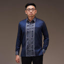 Tirtamaya - Mandalas Kemeja Tenun Pria Songket Handmade Lengan Panjang Premium - Mandalas