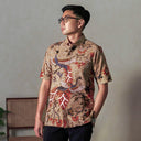 Trisesa - Mandalas Kemeja Batik Pria Premium Lengan Pendek - Mandalas