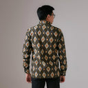 Tumaru - Mandalas Premium Men's Long Sleeve Batik Shirt - Mandalas