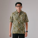 Turi - Mandalas Premium Men's Short Sleeve Batik Shirt - Mandalas