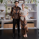 Ugraha - Mandalas Set Sarimbit Couple Kemeja Lengan Panjang dan Rok Batik Premium - Mandalas