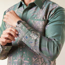 Verdanta - Mandalas Premium Men's Long Sleeve Batik Shirt - Mandalas