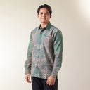 Verdanta - Mandalas Premium Men's Long Sleeve Batik Shirt - Mandalas