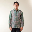 Verdanta - Mandalas Set Sarimbit Couple Kemeja Lengan Panjang dan Rok Batik Premium - Mandalas