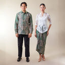 Verdanta - Mandalas Set Sarimbit Couple Kemeja Lengan Panjang dan Rok Batik Premium - Mandalas