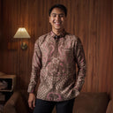 Verero - Mandalas Kemeja Batik Pria Premium Lengan Panjang - Mandalas