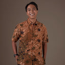 Vertit - Mandalas Kemeja Batik Pria Premium Lengan Pendek - Mandalas