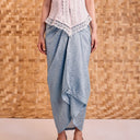 Viscose Blue - Mandalas Women’s Premium Batik Wrap Skirt - Mandalas