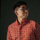 Wabata - Mandalas Kemeja Batik Pria Premium Lengan Pendek - Mandalas