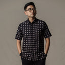 Wahitam - Mandalas Kemeja Batik Pria Premium Lengan Pendek - Mandalas