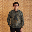 Wahyutam - Mandalas Premium Men's Long Sleeve Batik Shirt - Mandalas