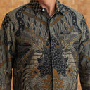 Wahyutam - Mandalas Premium Men's Long Sleeve Batik Shirt - Mandalas