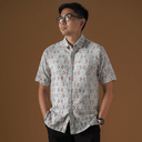 Wajika - Mandalas Kemeja Batik Pria Premium Lengan Pendek - Mandalas