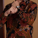 Warubi - Mandalas Kemeja Batik Pria Premium Lengan Panjang - Mandalas