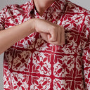 Wasaka - Mandalas Premium Men's Short Sleeve Batik Shirt - Mandalas