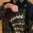 Winaraga - Mandalas Premium Men's Long Sleeve Batik Shirt - Mandalas