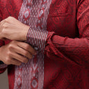 Wirabhumi - Mandalas Kemeja Tenun Pria Songket Handmade Lengan Panjang Premium - Mandalas