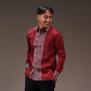 Wirabhumi - Mandalas Kemeja Tenun Pria Songket Handmade Lengan Panjang Premium - Mandalas