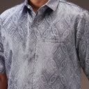 Wirawan - Mandalas Kemeja Tenun Pria Handmade Lengan Pendek Premium - Mandalas
