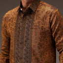 Wreksa - Mandalas Kemeja Tenun Pria Songket Handmade Lengan Panjang Premium - Mandalas