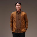 Wreksa - Mandalas Kemeja Tenun Pria Songket Handmade Lengan Panjang Premium - Mandalas