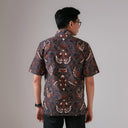 Wudari - Mandalas Premium Men's Short Sleeve Batik Shirt - Mandalas